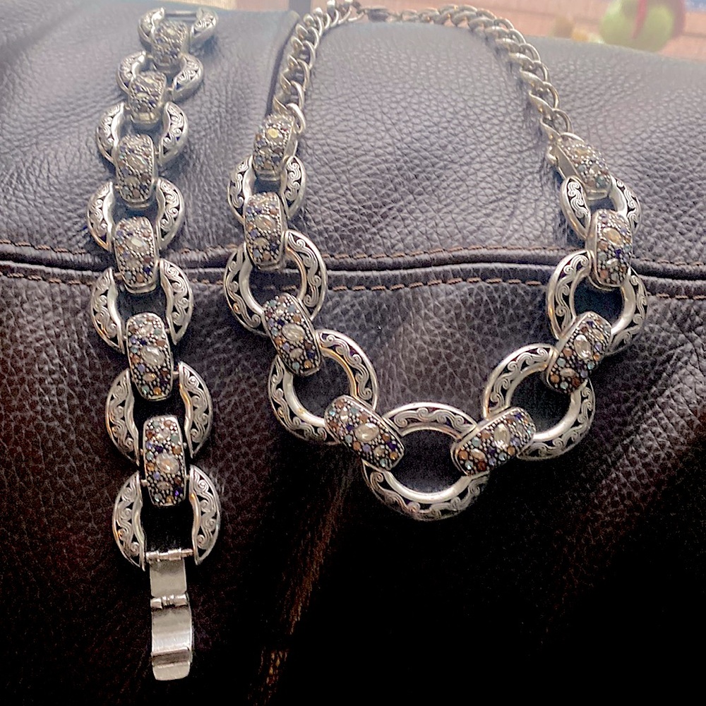 Brighton Silver Necklace and bracelet combo